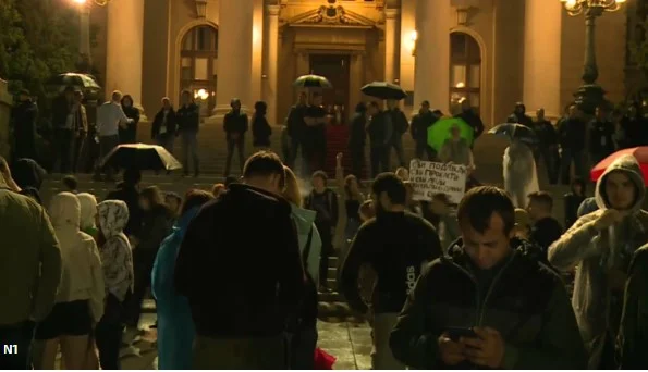 Uhapšeno nekoliko osoba nakon završetka protesta u Beogradu