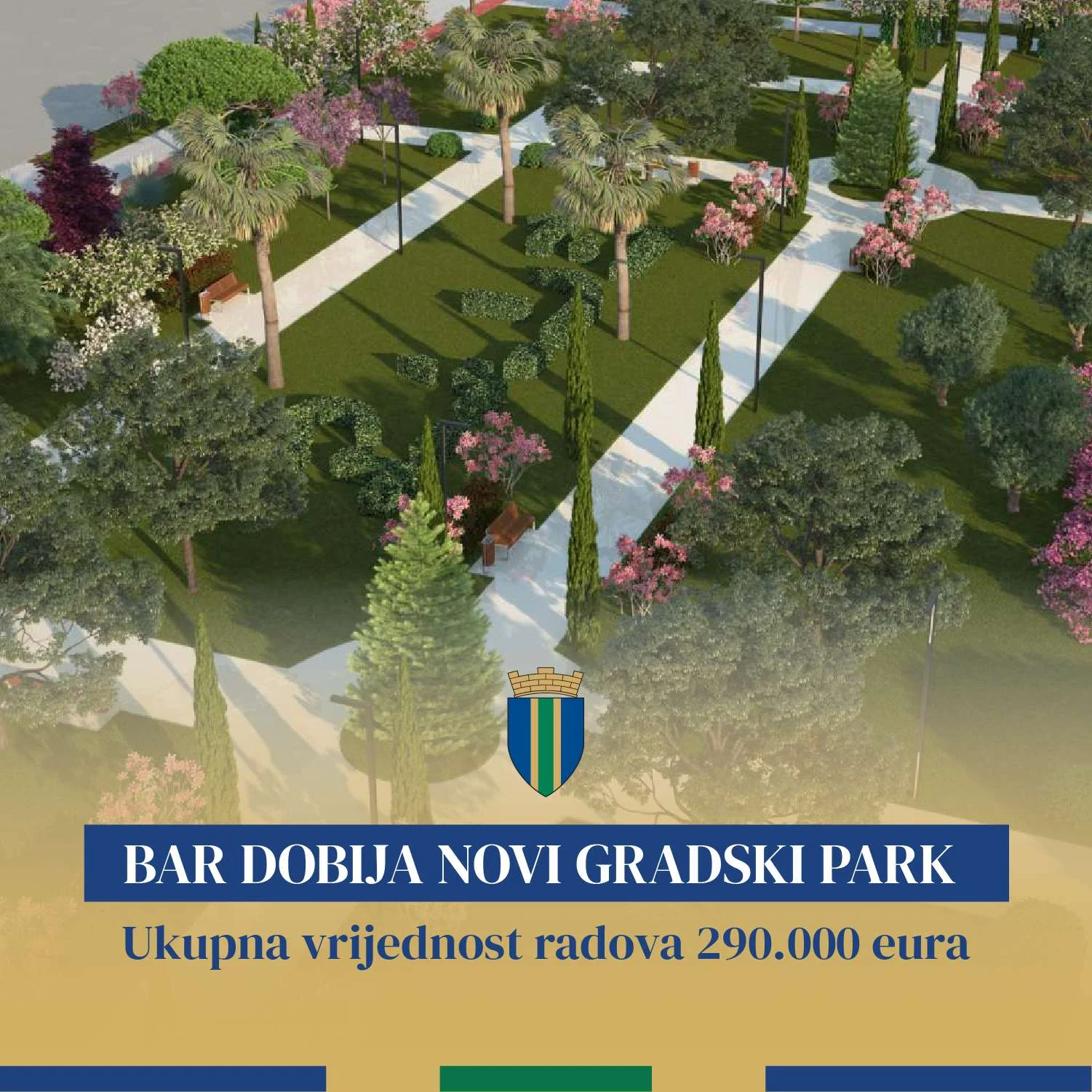 Bar dobija novi gradski park