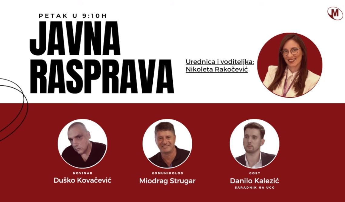 Poslušajte današnje izdanje emisije Javna rasprava