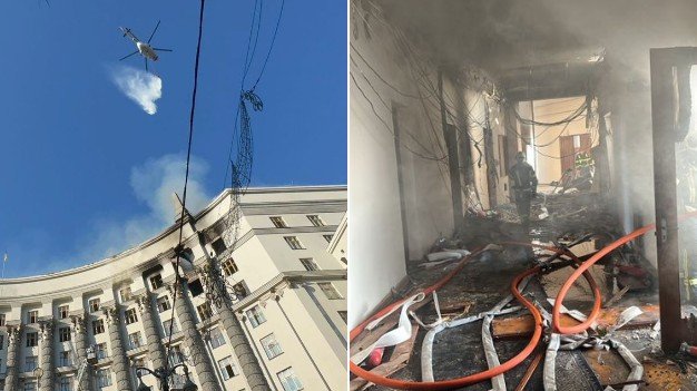 Rusi zasuli Ukrajinu dronovima i raketama, poginulo i dijete, prvi put od početka rata pogođena zgrada Vlade