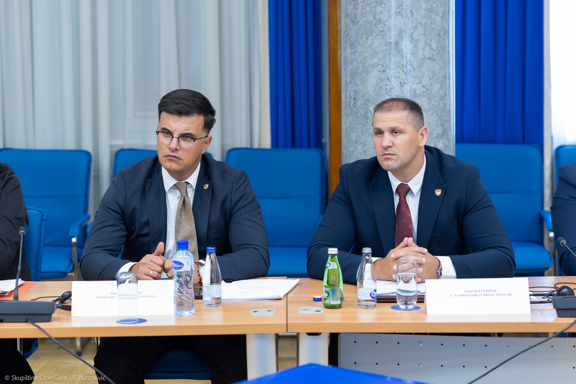 Pred Odborom saslušanje Šaranovića, Šćepanovića i Janovića