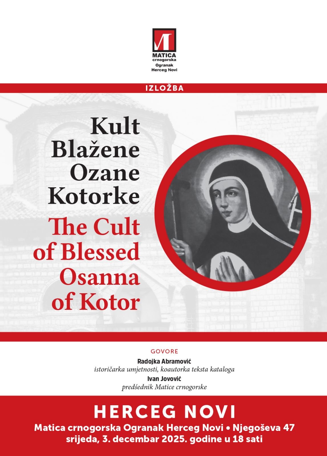 O životu crnogorske svetice na 23 ilustrovana panoa