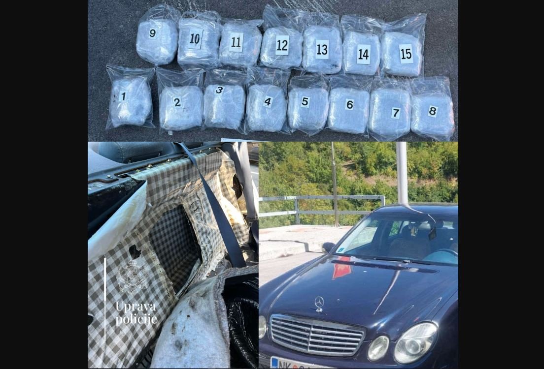 Na GP Dračenovac policija zaplijenila 16,5 kilograma marihuane, uhapšena jedna osoba
