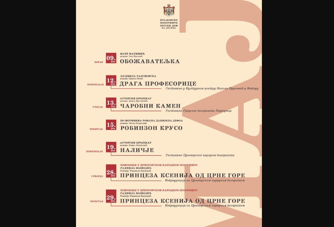 Maj u Zetskom domu