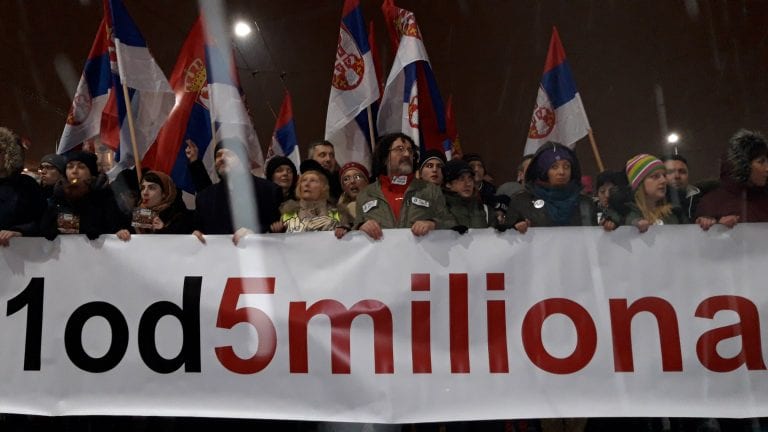 Protest „1 od 5 miliona“: Bujoševiću, nije srpski ćutati