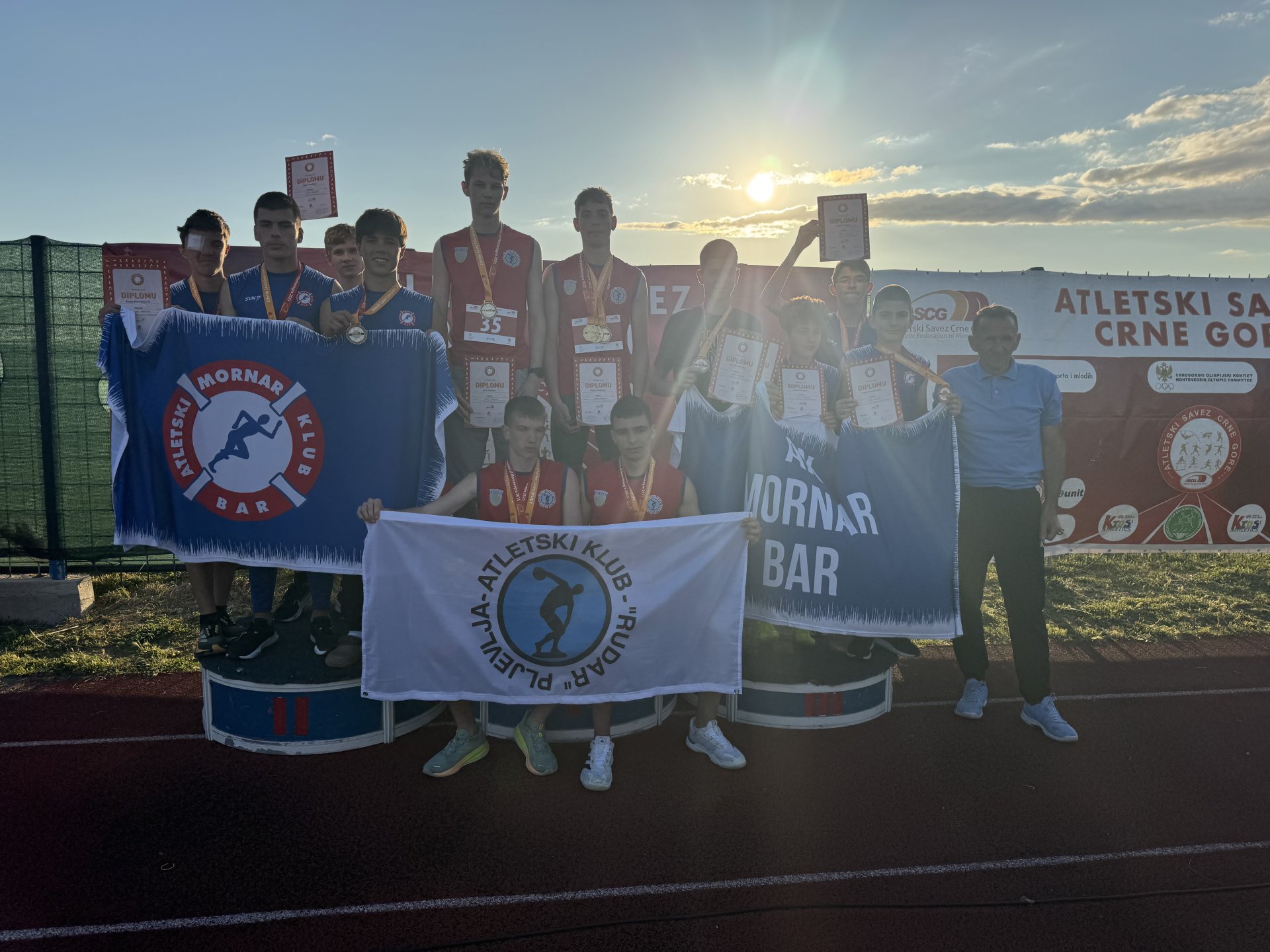 Pojedinačno prvenstvo CG u atletici za mlađe junior-ke: Najviše medalja za  AK” Sanja” iz Bara