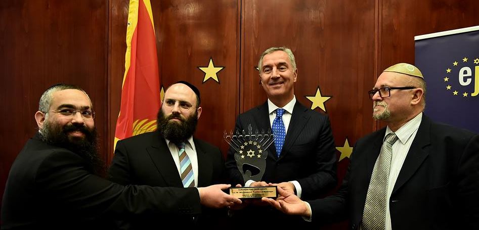 Đukanović primio nagradu "Kralj David": Crna Gora sigurno mjesto za sve religije