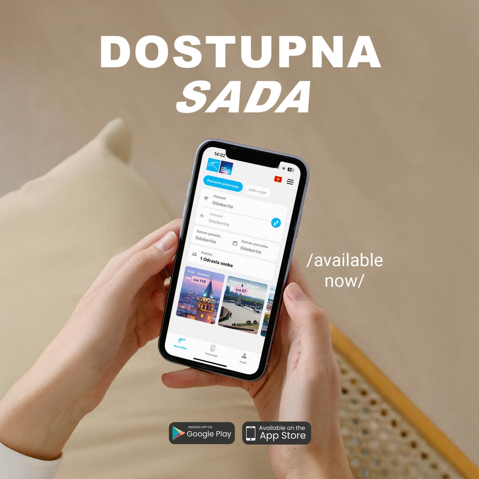 Air Montenegro lansirao mobilnu aplikaciju – nova era digitalnog putovanja