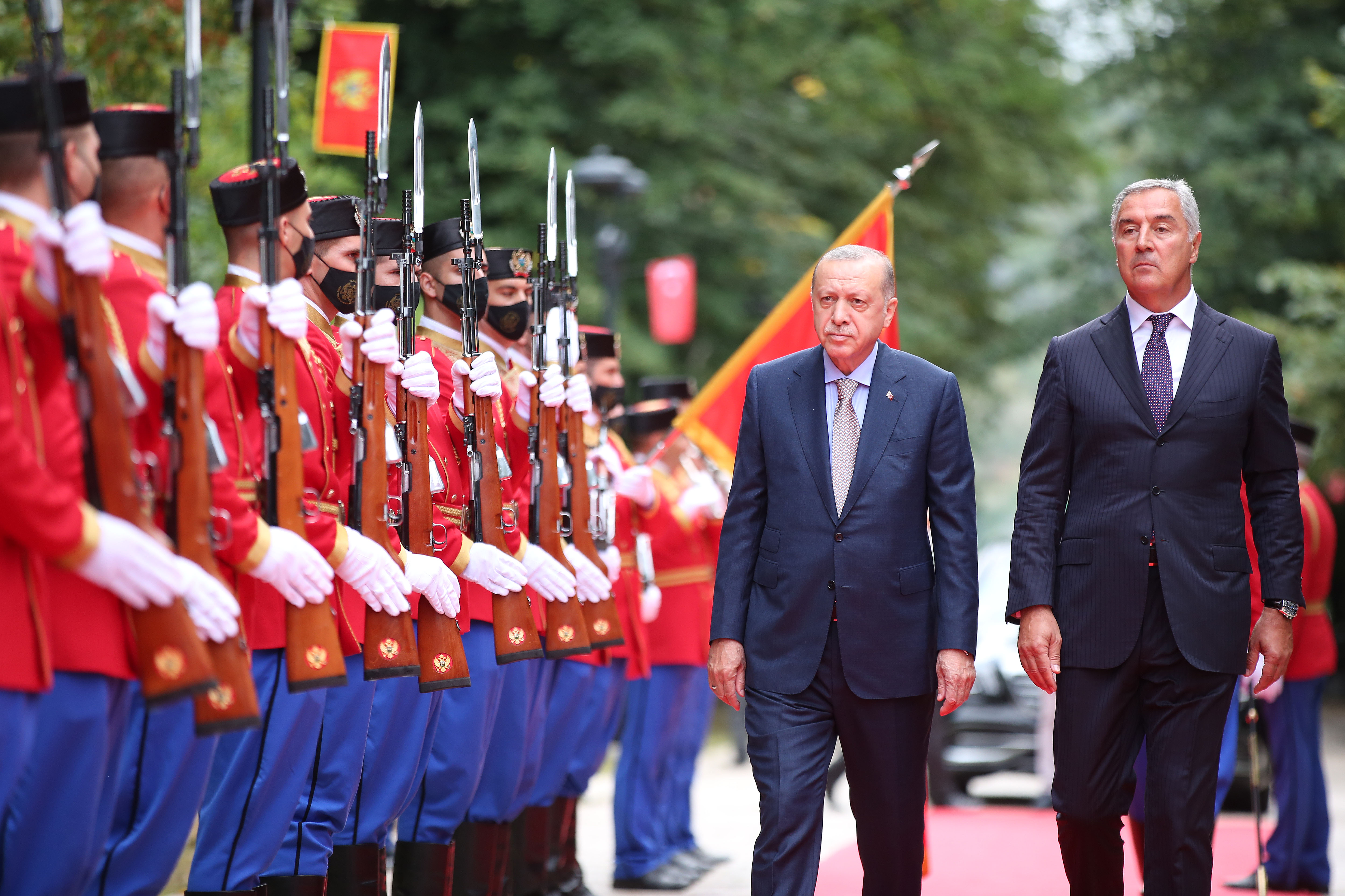 Erdogan stigao u Crnu Goru, Đukanović ga dočekao na Cetinju