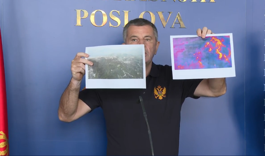 Šćepanović: Aktivno nekoliko požara manjeg intenziteta, termovizijom se prate podzemni požari koji su stvarali probleme