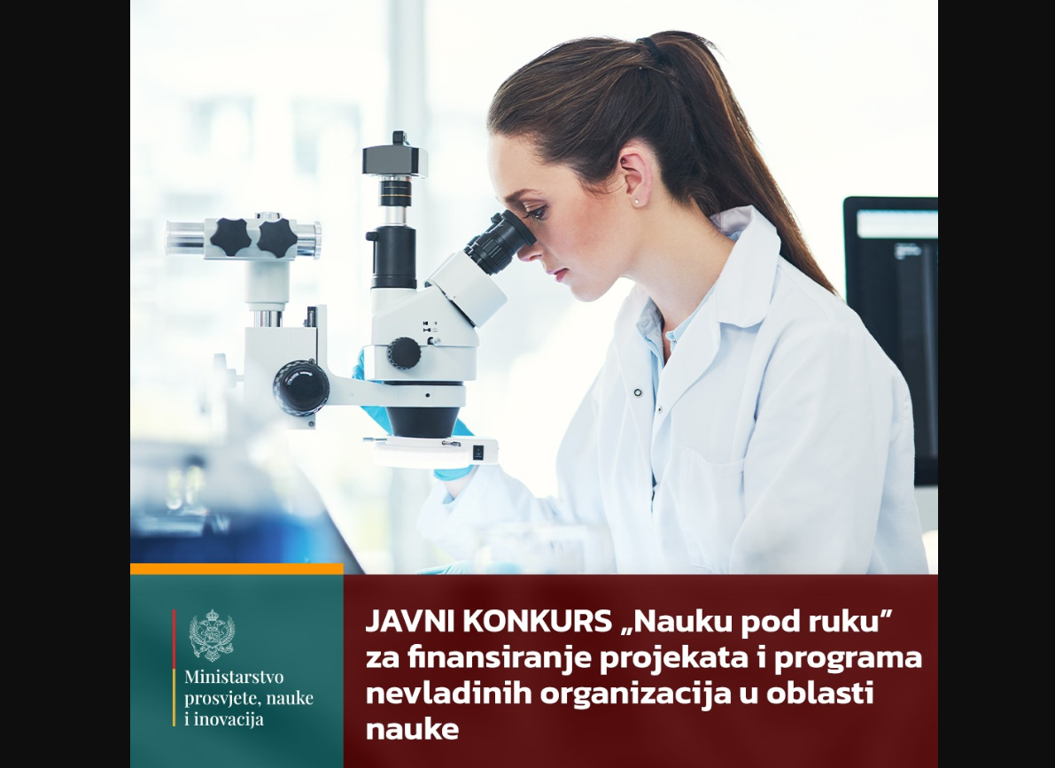 Javni konkurs Nauku pod ruku – 100.000 eura za projekte NVO u oblasti nauke