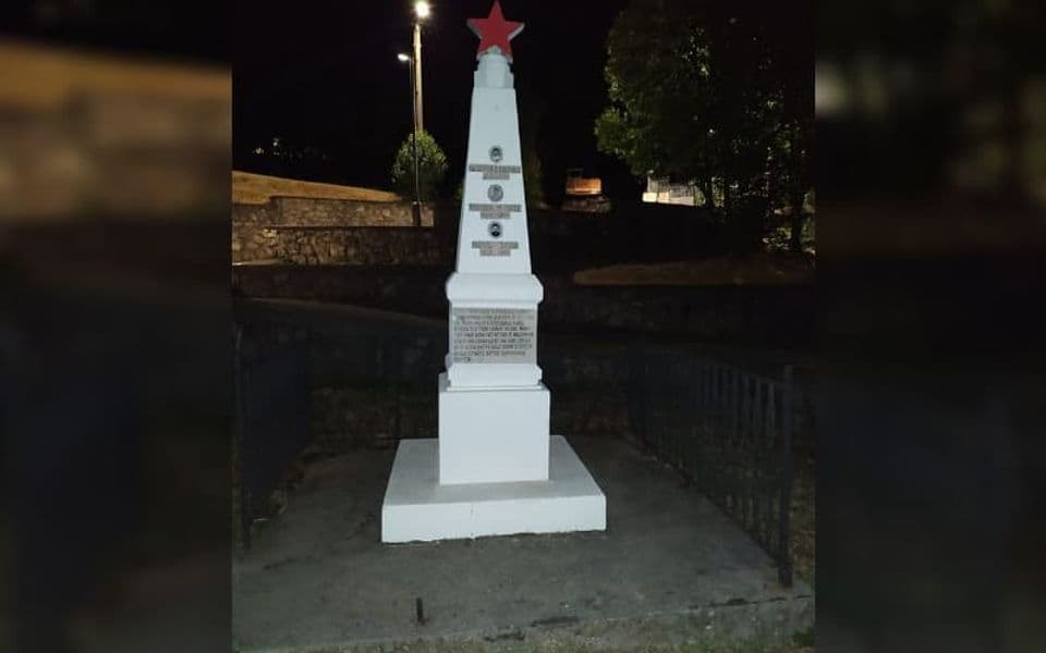 Ponovo oskrnavljen spomenik na Marezi