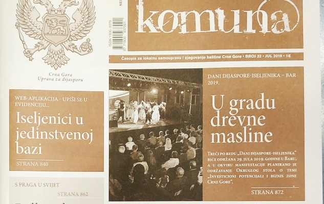 Nova "Komuna" posvećena crnogorskoj dijaspori