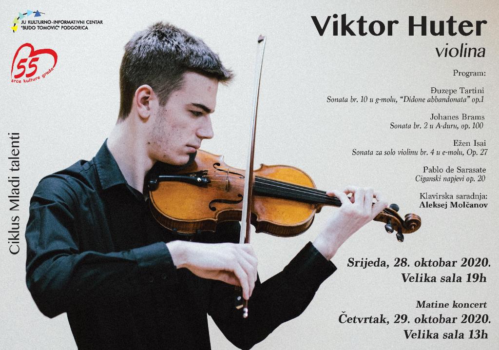 Solistički koncert violiniste Viktora Hutera