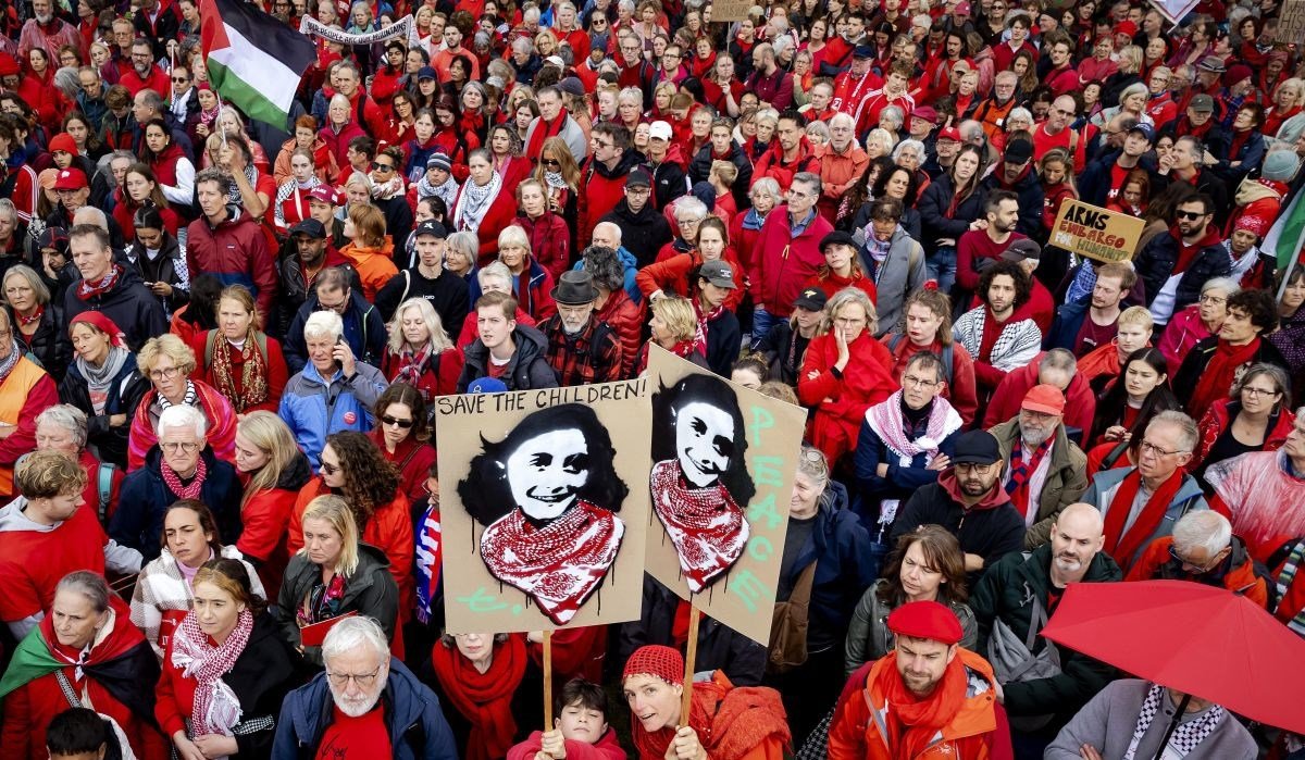 Oko 250.000 ljudi u Amsterdamu protestovalo protiv rata u Gazi