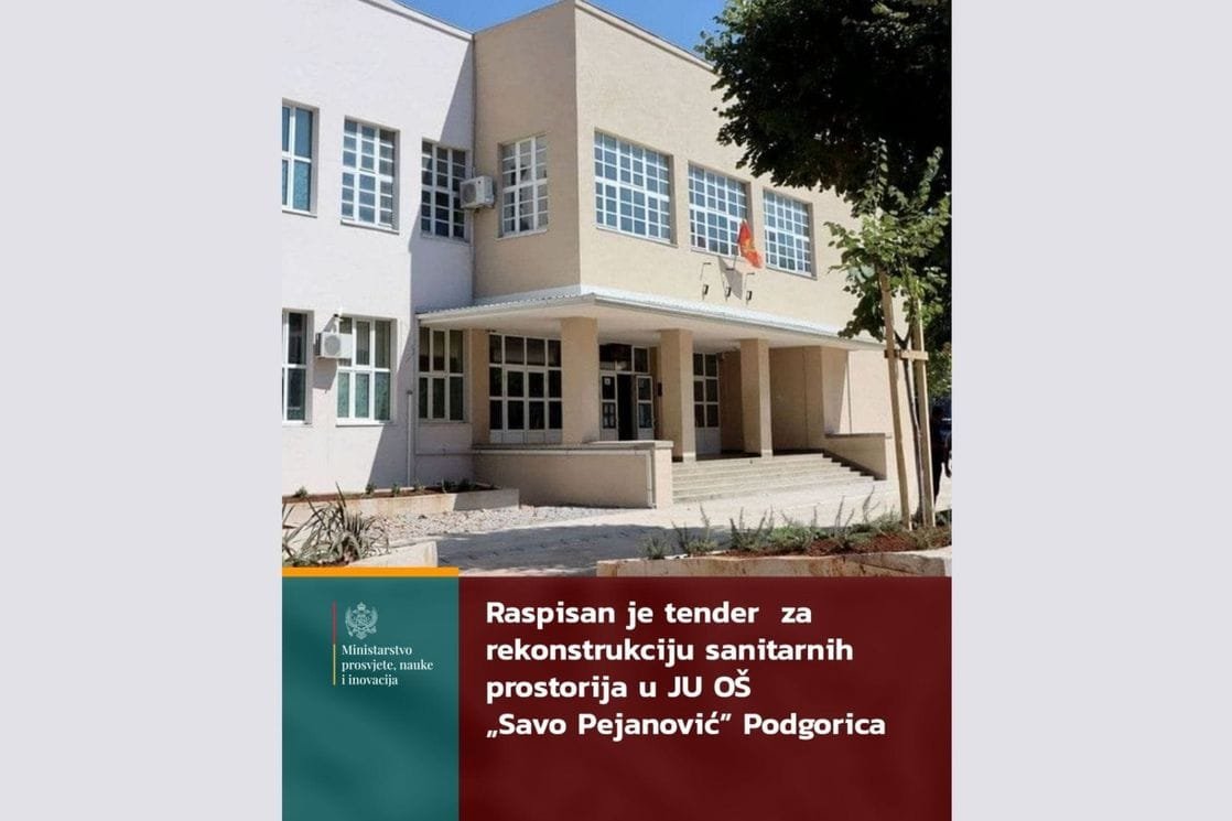 MPNI: Raspisan tender za rekonstrukciju sanitarnih prostorija OŠ „Savo Pejanović”