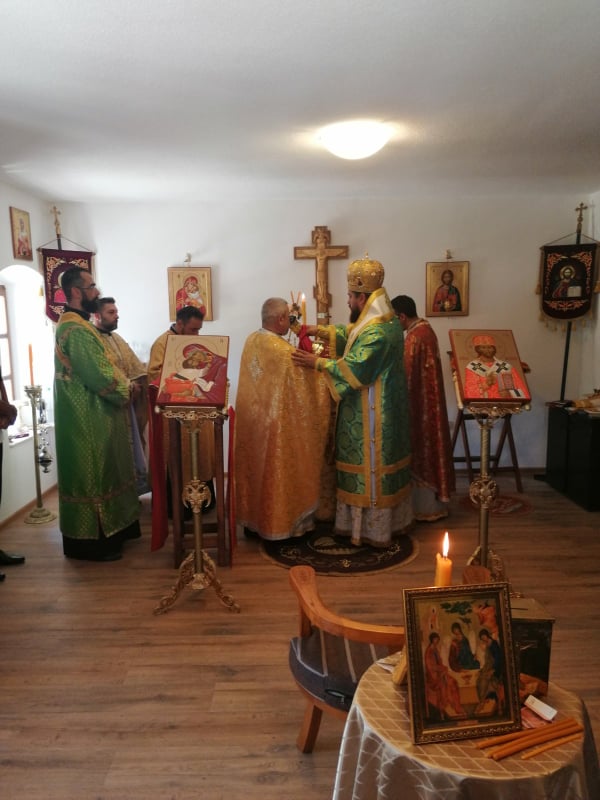 Episkop Boris služio svetu liturgiju u kapeli eparhijskog doma u Nikšiću
