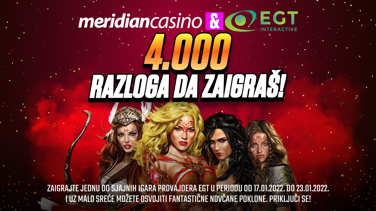 Meridian dijeli 4.000 eura: Učestvuj u slot avanturi i izbori se za svoj dio!