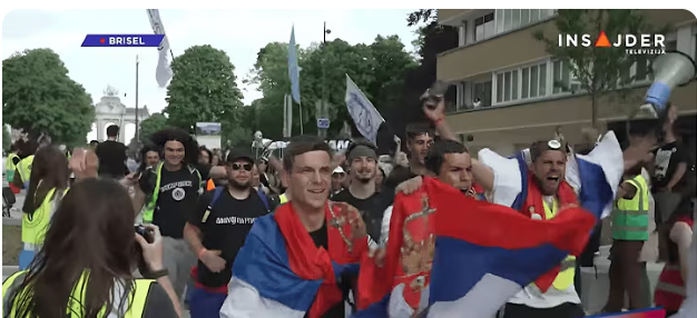 Studenti maratonci iz Srbije stigli u Brisel noseći transparent 'Struja promjene'