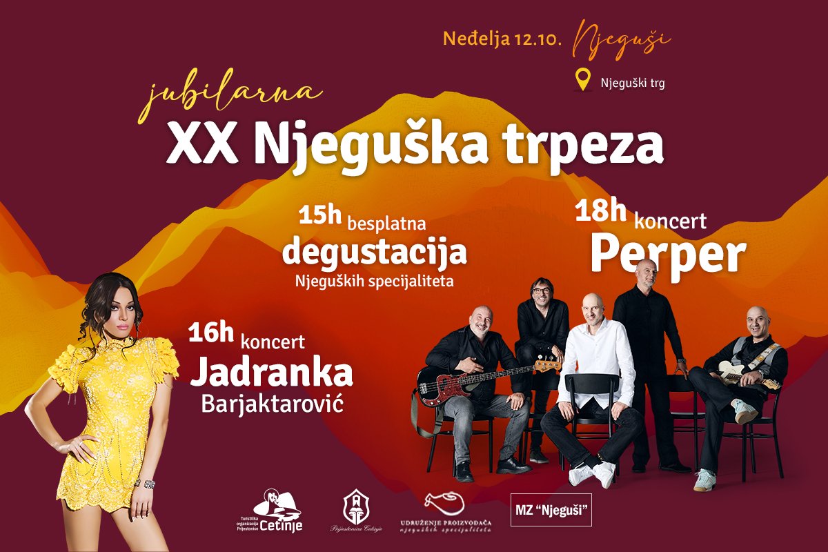 "Njeguška trpeza" u nedjelju, 12. oktobra na Njegušima