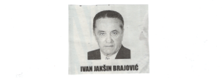 Preminuo Ivan Jakšin Brajović