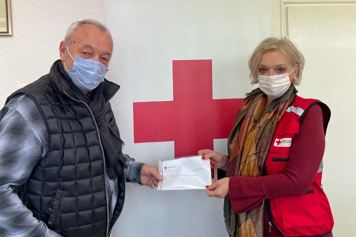 Humanitarna akcija udruženja iz Luksemburga: Donirali tri hiljade eura Crvenom krstu Bar