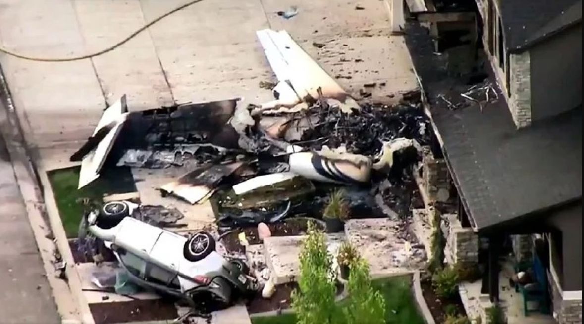 Objavljen snimak mjesta nesreće: Avionom uletio u svoju kuću jer se posvađao sa ženom