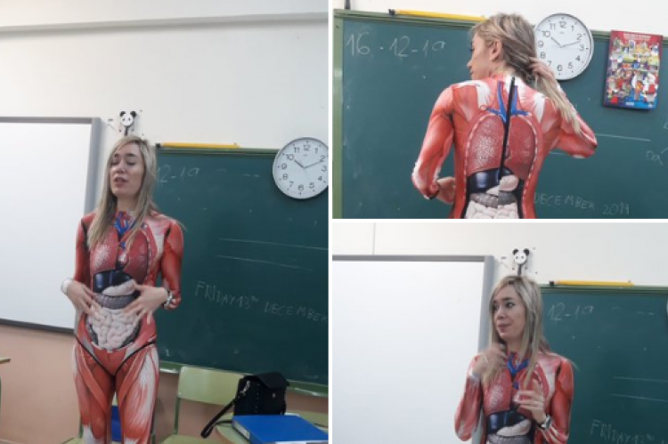 Nastavnica učenicima slikovito objasnila anatomiju ljudskog tijela