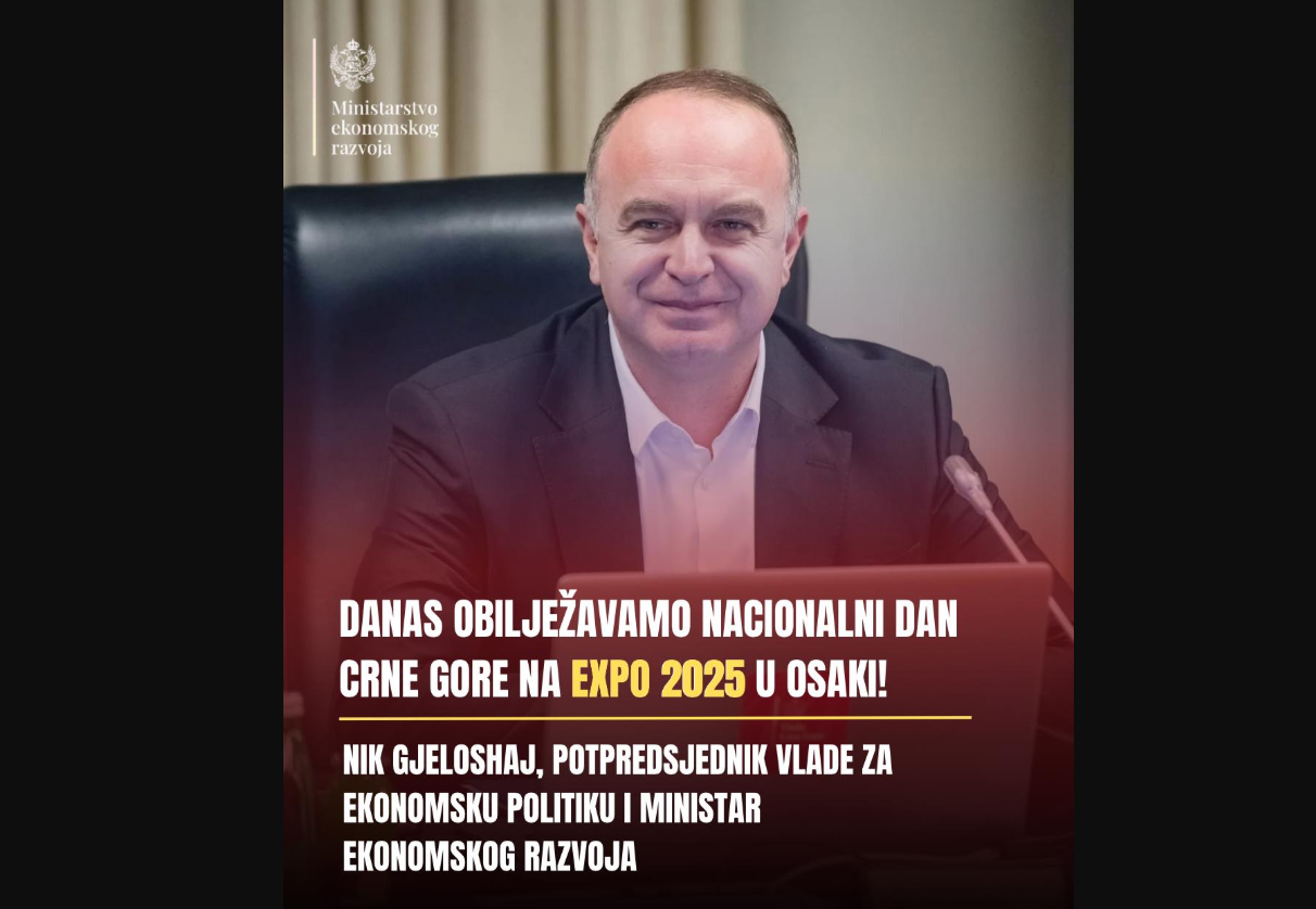 Đeljošaj: Obilježavamo Nacionalni dan Crne Gore na EXPO u Osaki