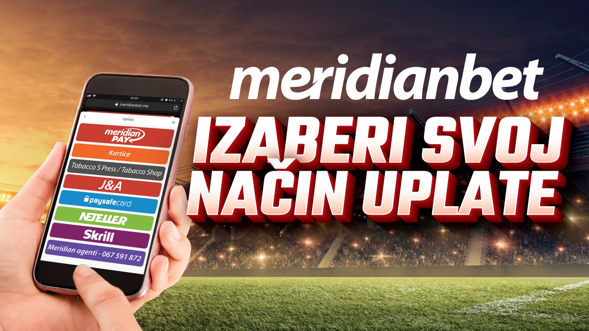 Načini uplate u sportskoj kladionici Meridian!