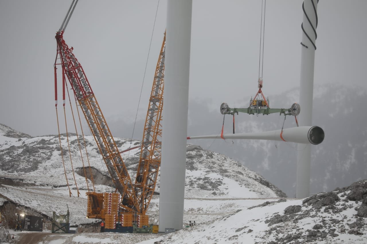 EPCG instalirala najveću vjetroturbinu u Evropi