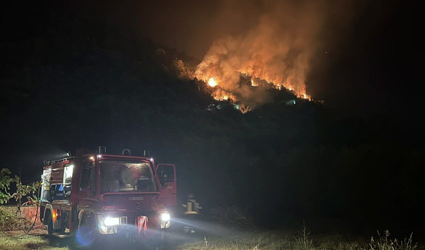 Pogledajte snimak: Veliki požar iznad Čanja