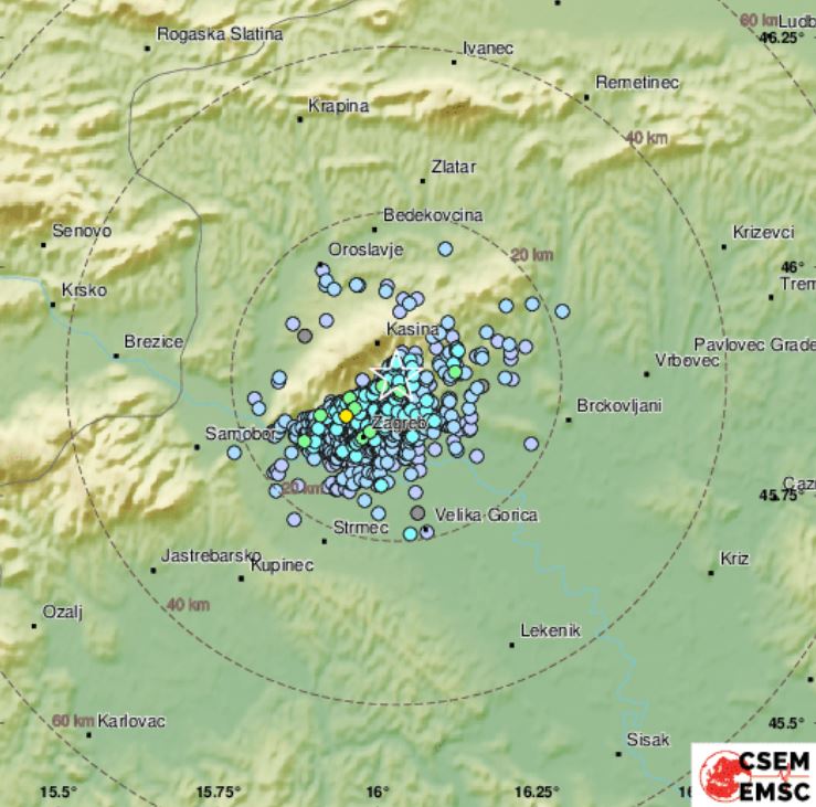 Zemljotres u Zagrebu