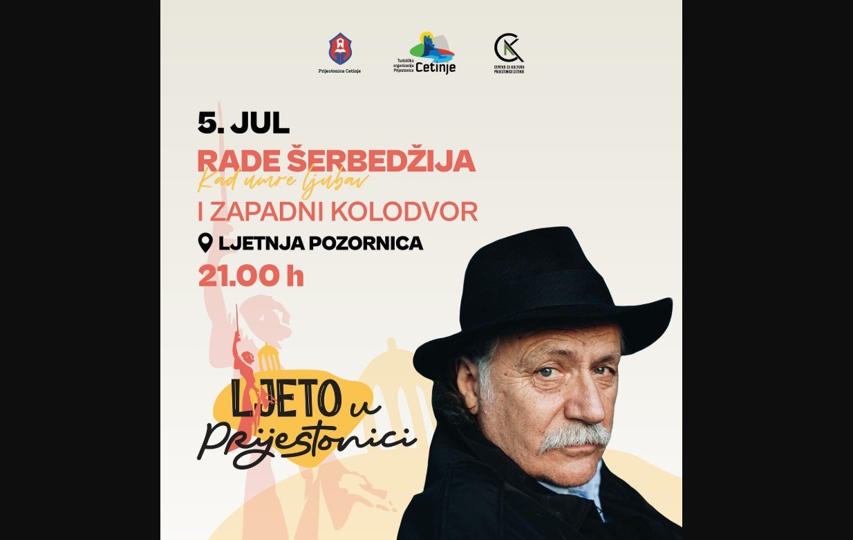 Rade Šerbedžija 5. jula na Ljetnjoj pozornici