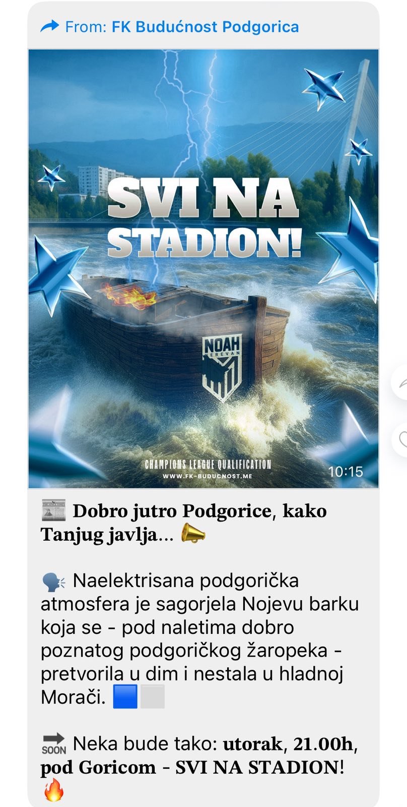 Najava partije klikera morala bi biti bolja