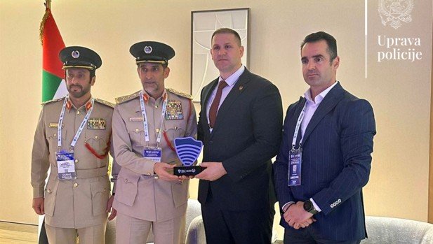 Nagrada za Upravu policije u Dubaiju, Šćepanović: Dodatni motiv za borbu protiv kriminala