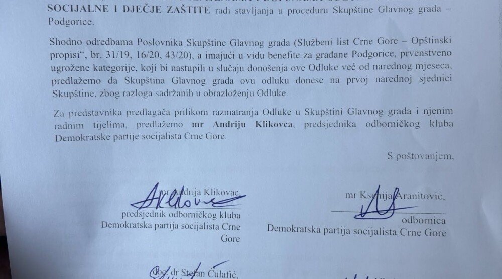 Odbornici DPS-a predali prijedlog odluke, traže besplatan prevoz za penzionere, OSI, nezapošljena lica, korisnike MOP-a
