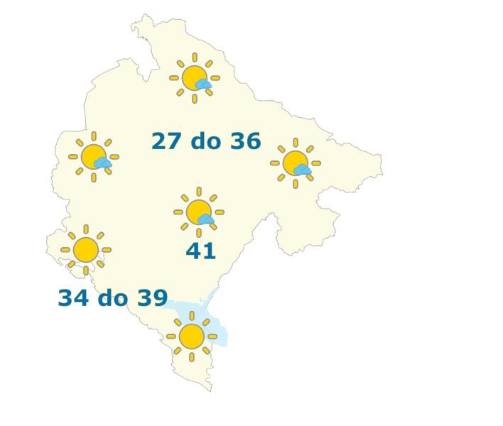 Danas do 41 stepen