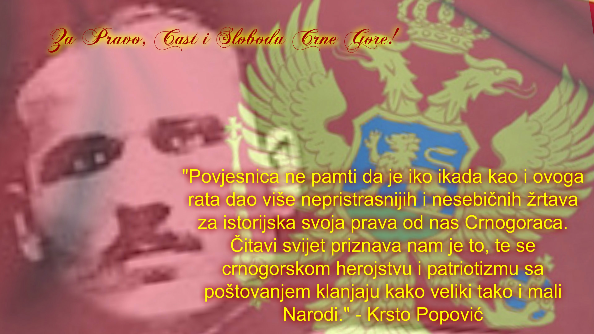 Naredba Krsta Popovića iz 1919: Vi ste svojom krvlju postavili kamen temeljac budućoj Crnoj Gori