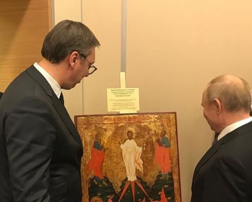 Putin i Vučić razmijenili poklone