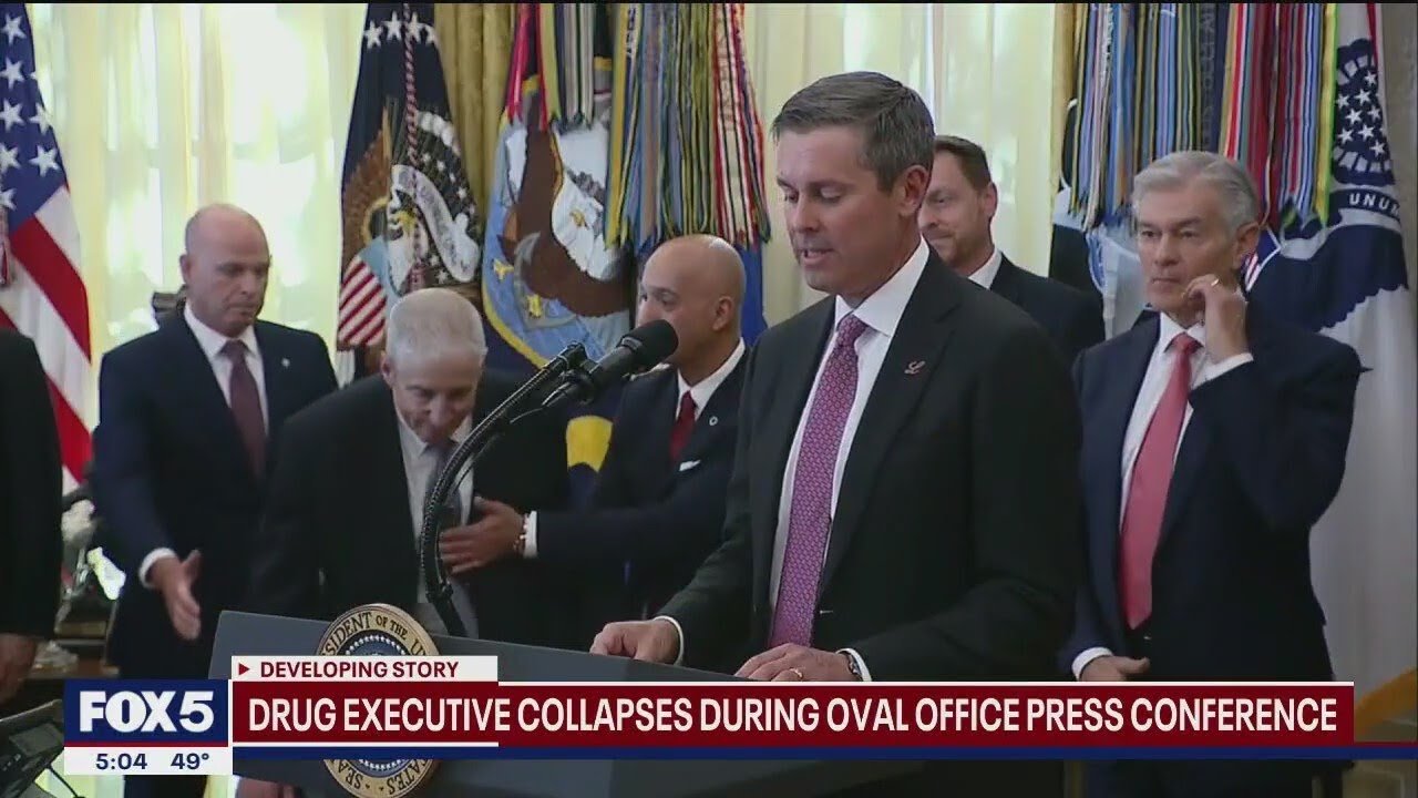 VIDEO Farmaceutski predstavnik se srušio nakon što je Tramp najavio smanjenje cijena ljekova