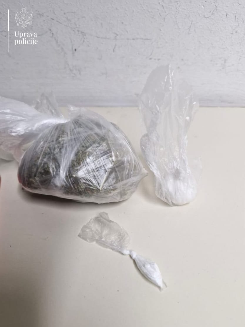 U Budvi uhapšen državljanin BiH, pronađeni kokain i marihuana