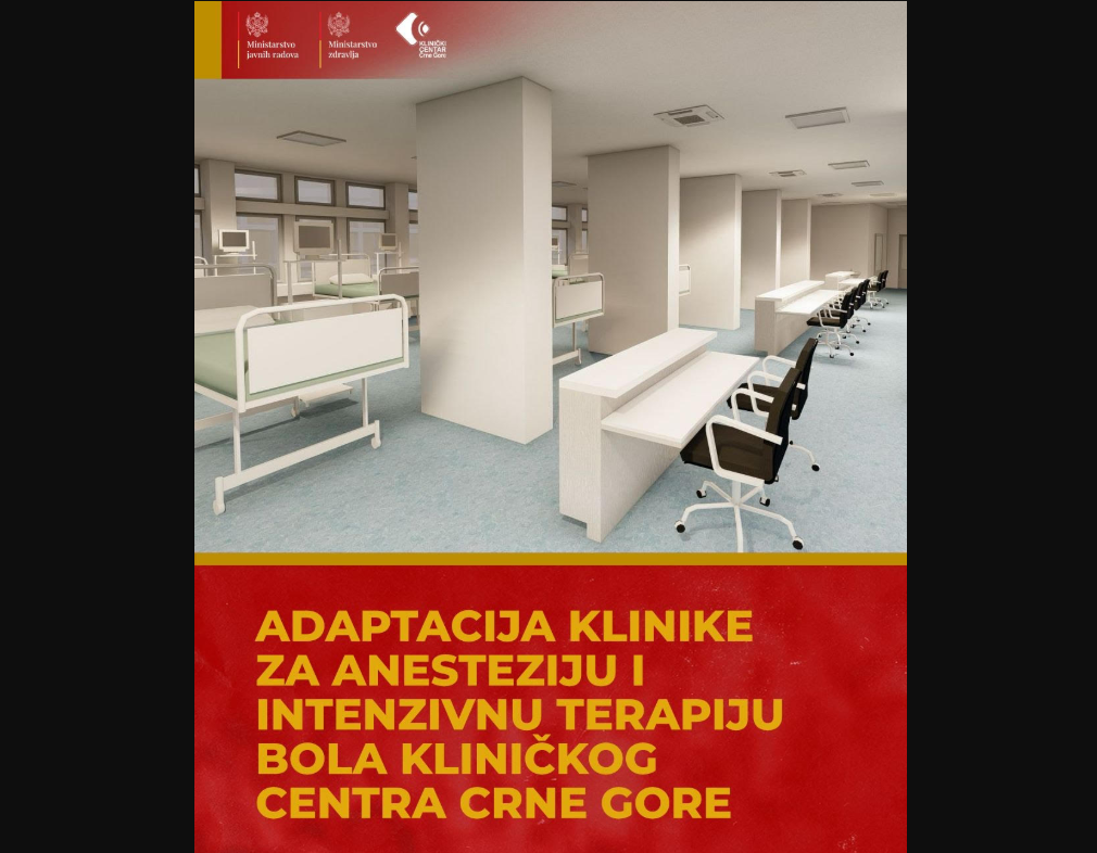Uskoro uređenje Klinike za anesteziju i intenzivnu terapiju bola