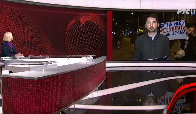 VIDEO RTS se uključio uživo sa studentskog protesta, a prolaznik komentarom objasnio sve