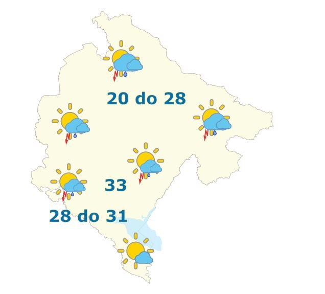 Danas do 33 stepena