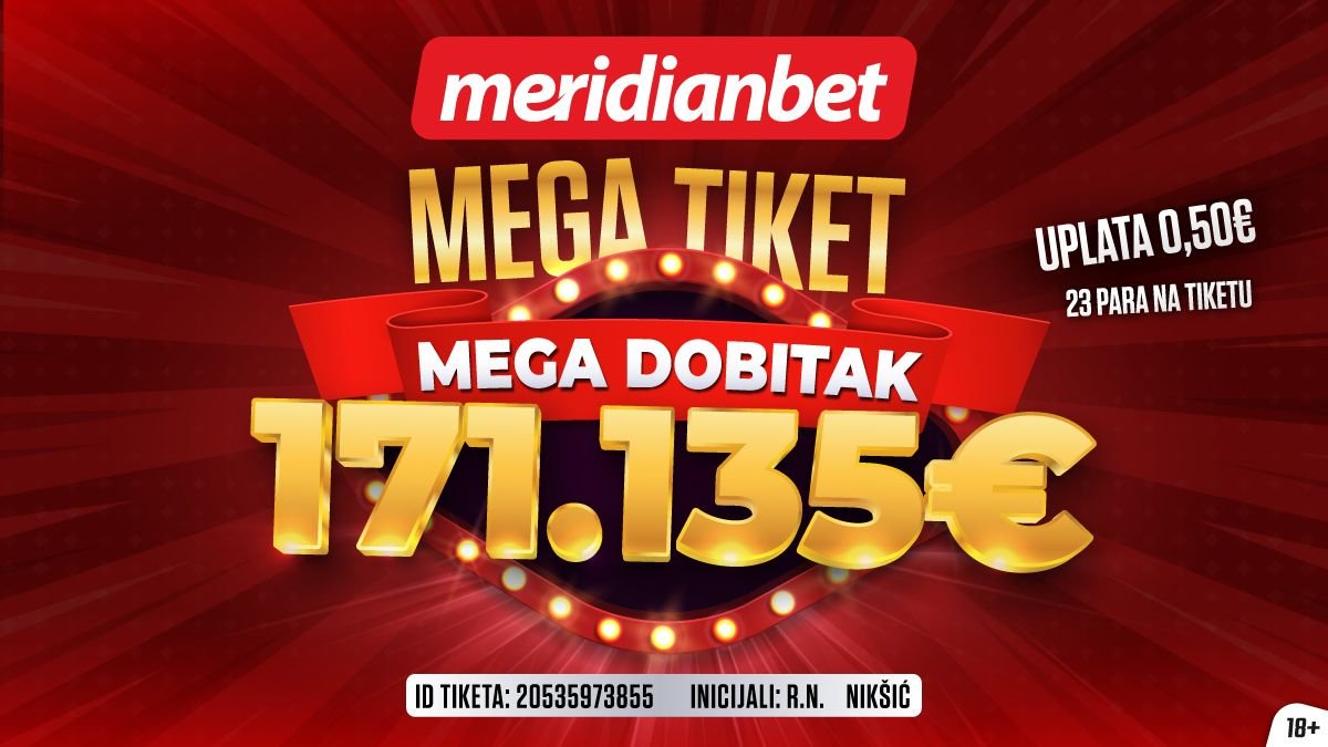 Nikšićanin postao bogatiji za 171.135 eura