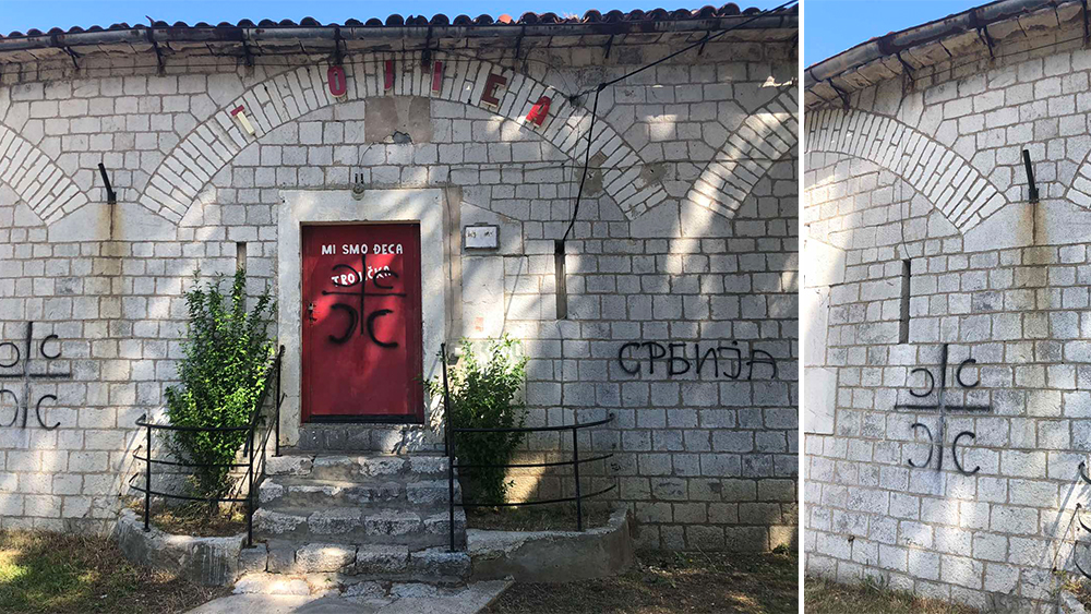 Sramno: Grafiti osvanuli na kotorskoj tvrđavi!