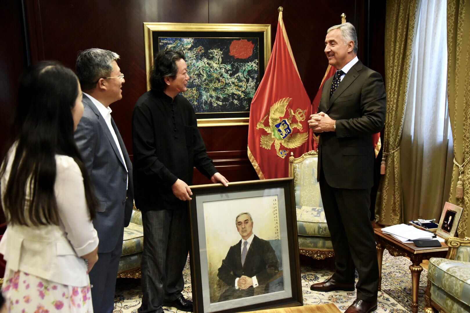 Đukanović primio delegaciju Nacionalne akademije slikarstva Kine
