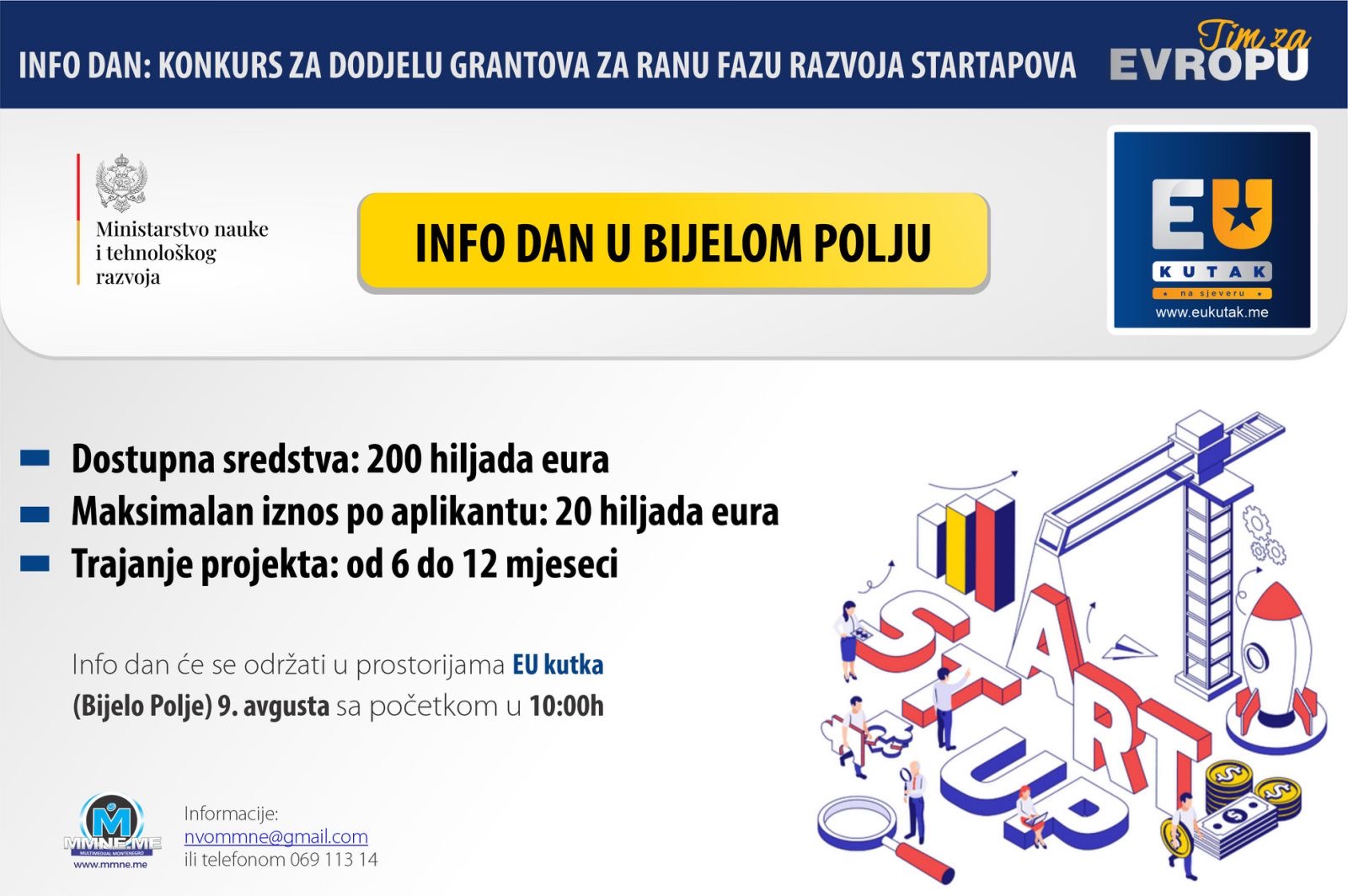 Info dan u Bijelom Polju povodom podrške ranoj fazi razvoja startapova