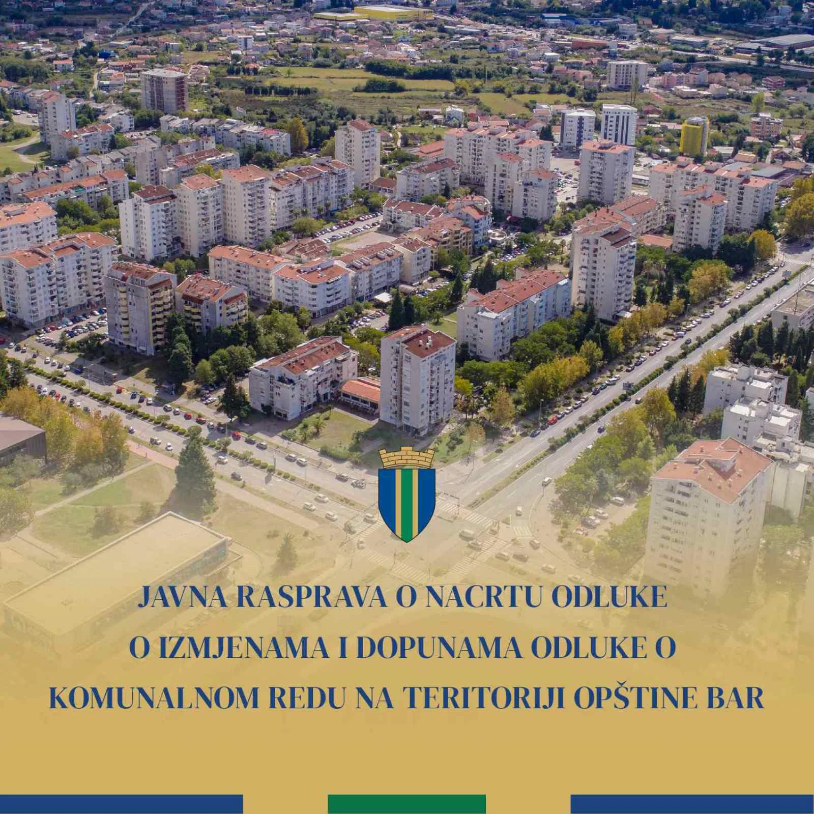 ​​Javna rasprava o izmjenama Odluke o komunalnom redu na teritoriji opštine Bar